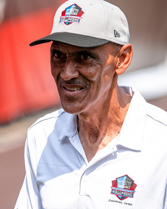 Tony Dungy at the Pro Football Hall of Fame
